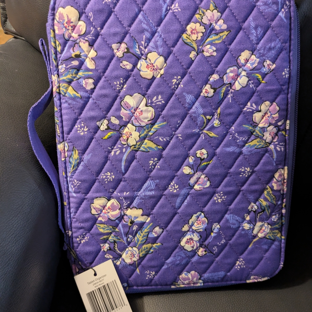 Vera Bradley Purple Tablet Organizer NWT